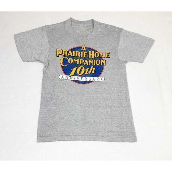 Vintage 1984 Prairie Home Companion T-Shirt Grey 10th Anniversary Single Stitch - Picture 2 of 9